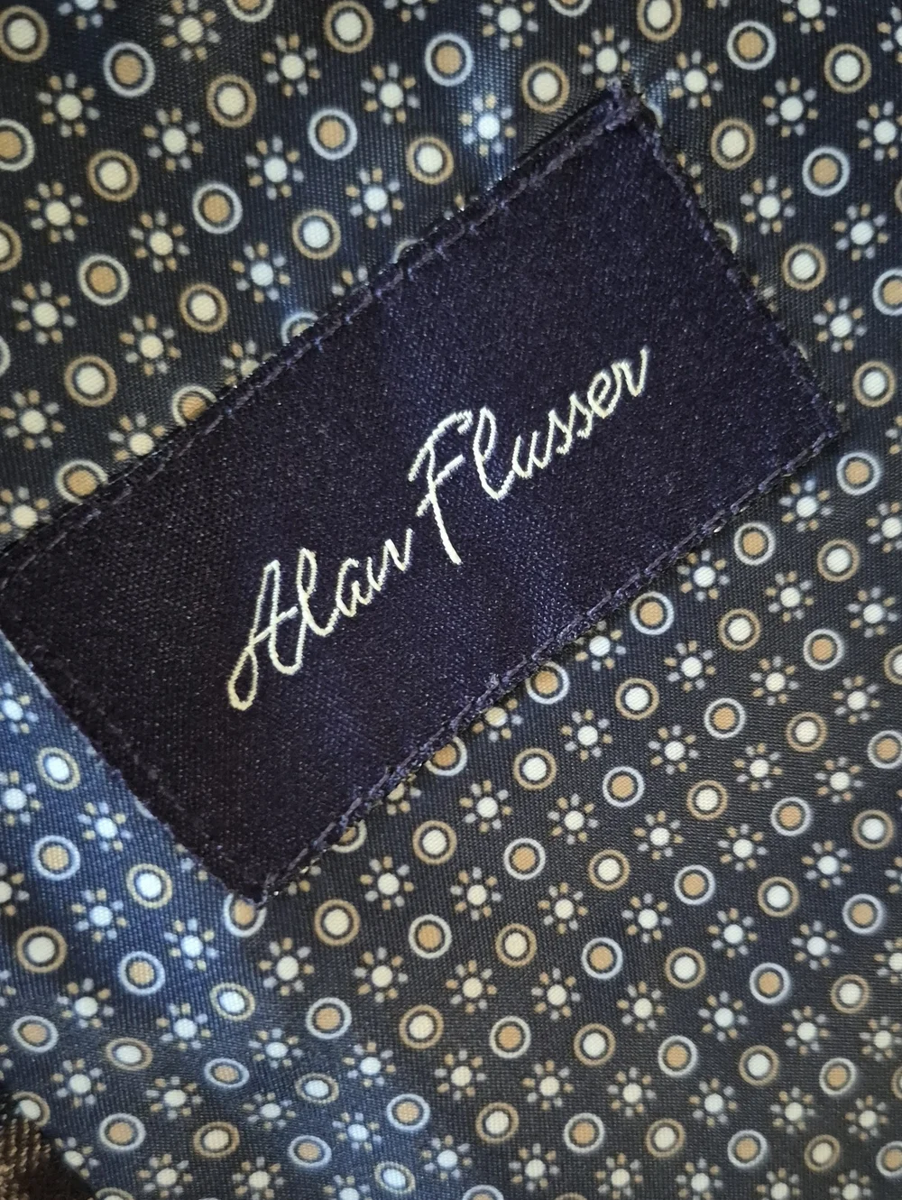 Alan Flusser Men's Classic Micro-Check/Plaid Print Luxury Blazer *Custom Lining*